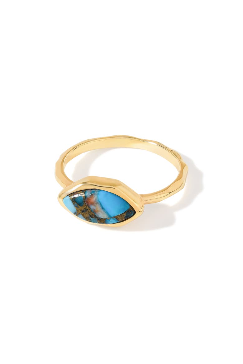 Marquis Stone Ring, Alternate, color, BLUE BROWN