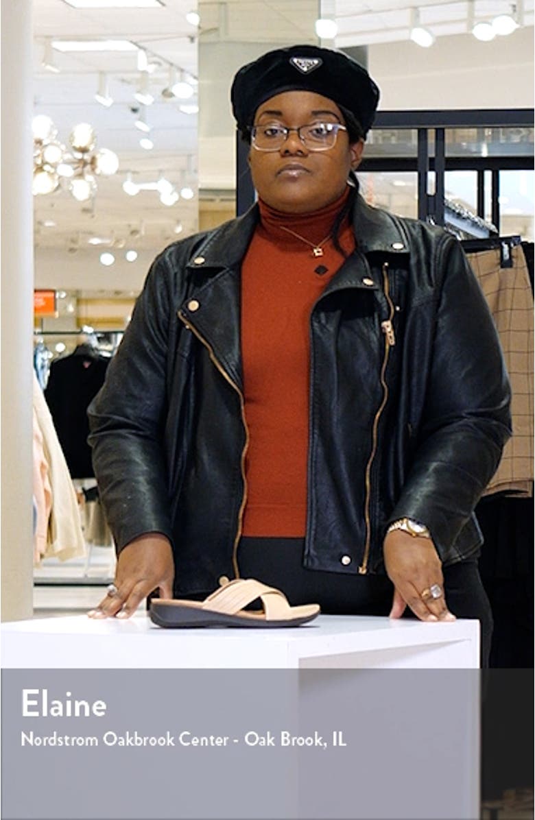 Tillman 5.0 Leather Cross Strap Slide Sandal, sales video thumbnail