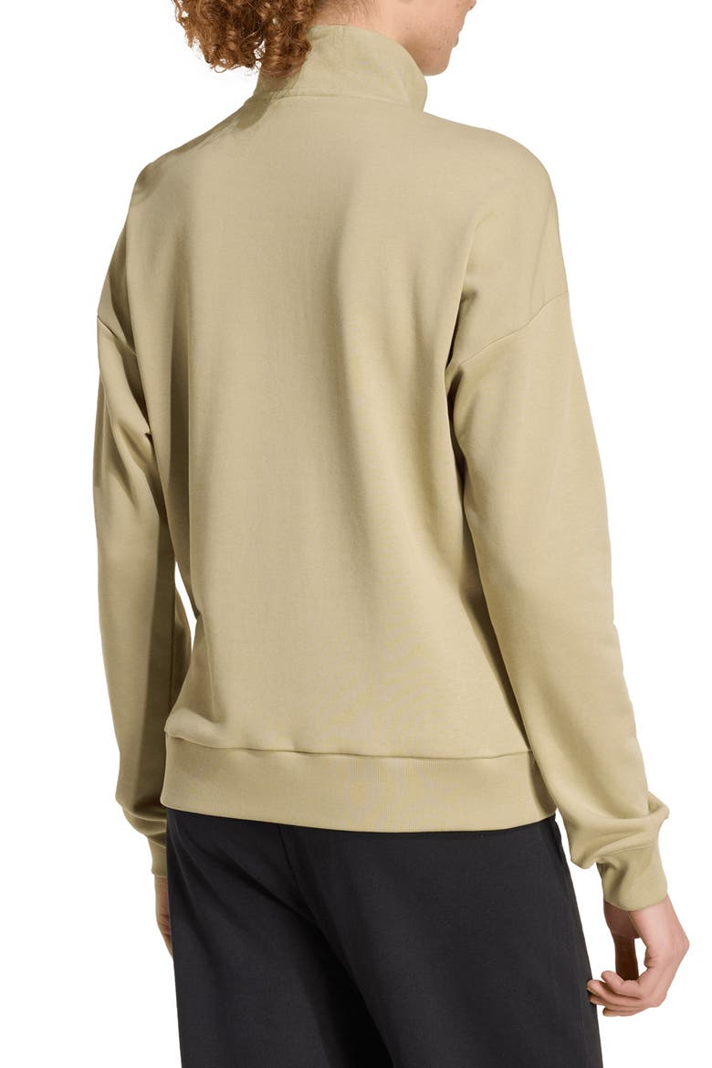 French Terry Quarter Zip Pullover, Alternate, color, WONDER CARGO/ WHITE