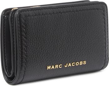 Topstitched Compact Zip Wallet