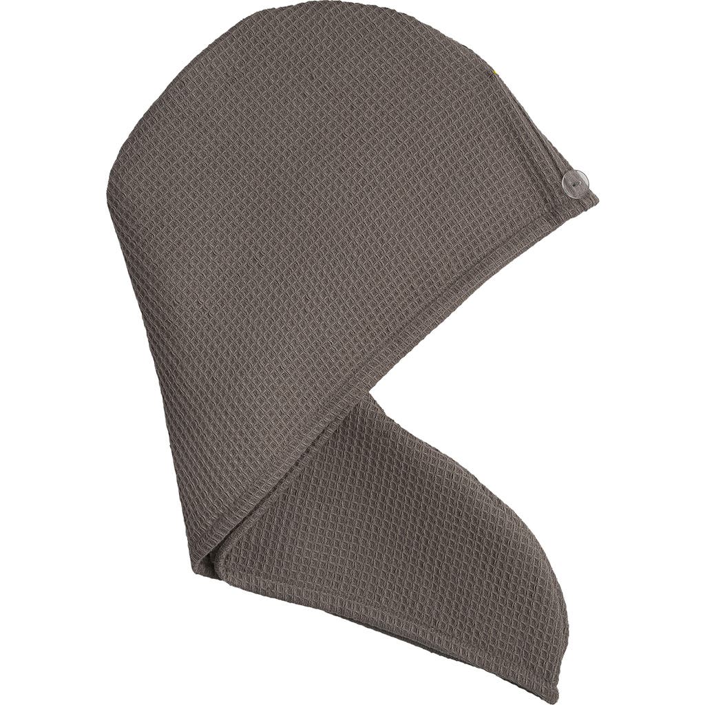 Cozy Earth Waffle Terry Hair Towel In Brown
