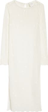 POSSE Cove Sheer Embroidered Open Knit Kaftan
