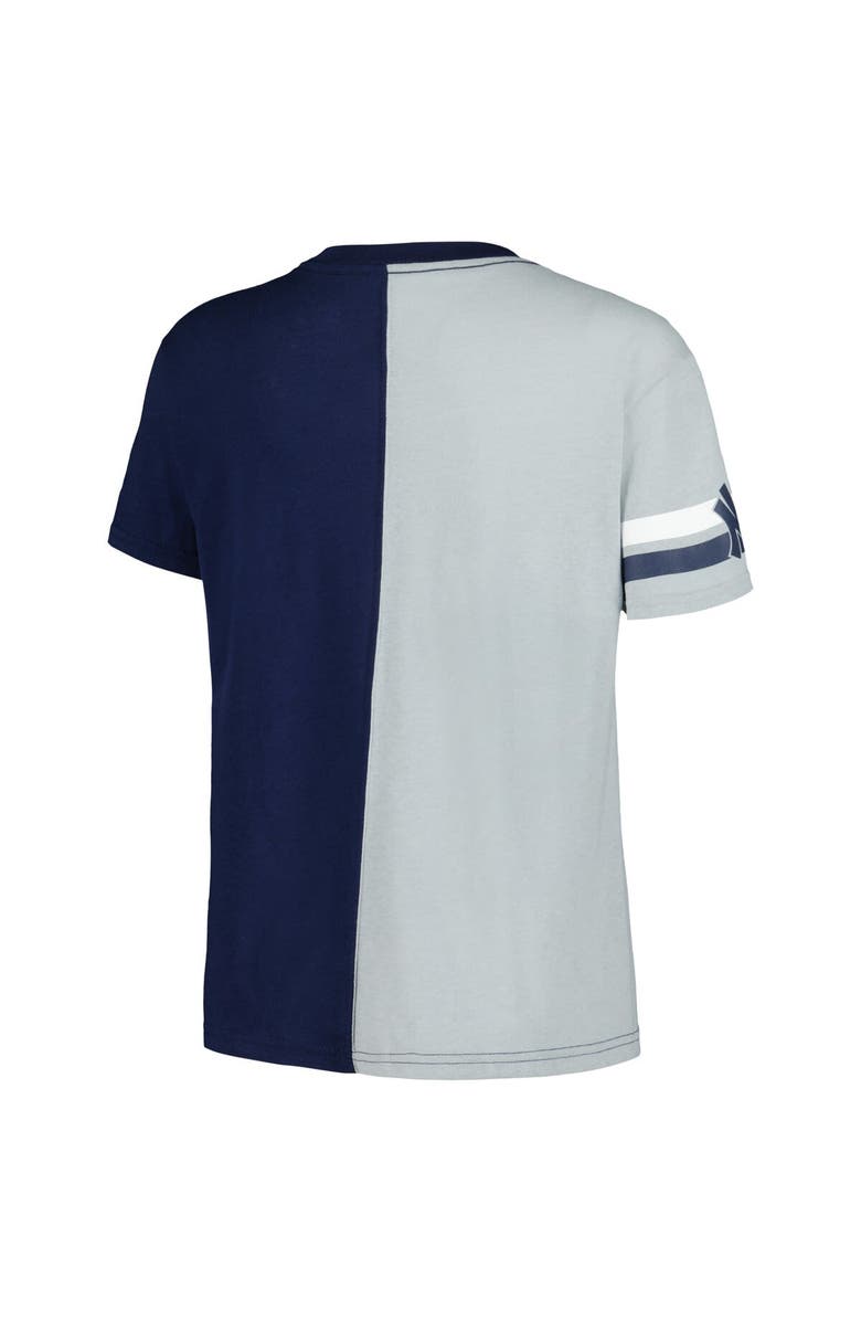 STARTER Women's Starter  Navy/Gray New York Yankees Power Move T-Shirt, Alternate, color, Navy