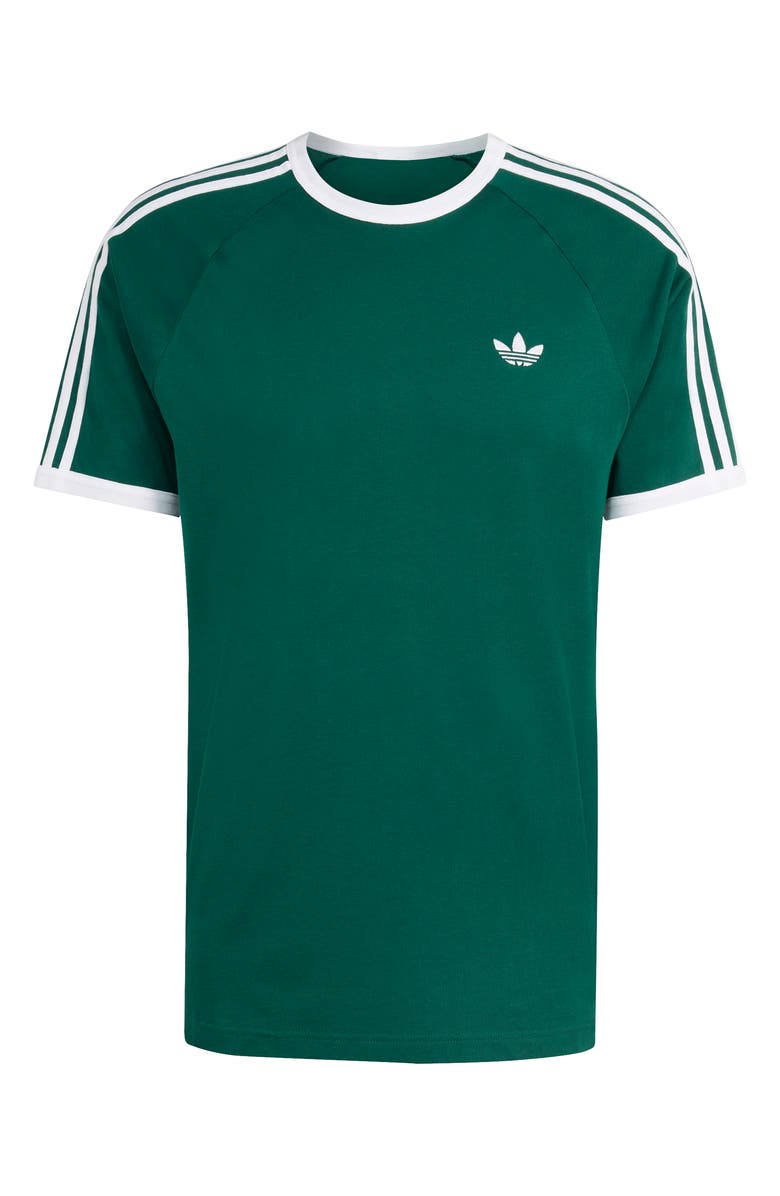 adidas 3-Stripes Cotton T-Shirt, Alternate, color, Collegiate Green