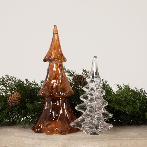 Mini Glass Christmas Tree Decor