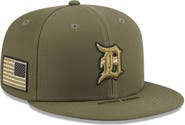 New Era Men's New Era  Olive Detroit Tigers 2026 Armed Forces Day 9FIFTY Snapback Hat