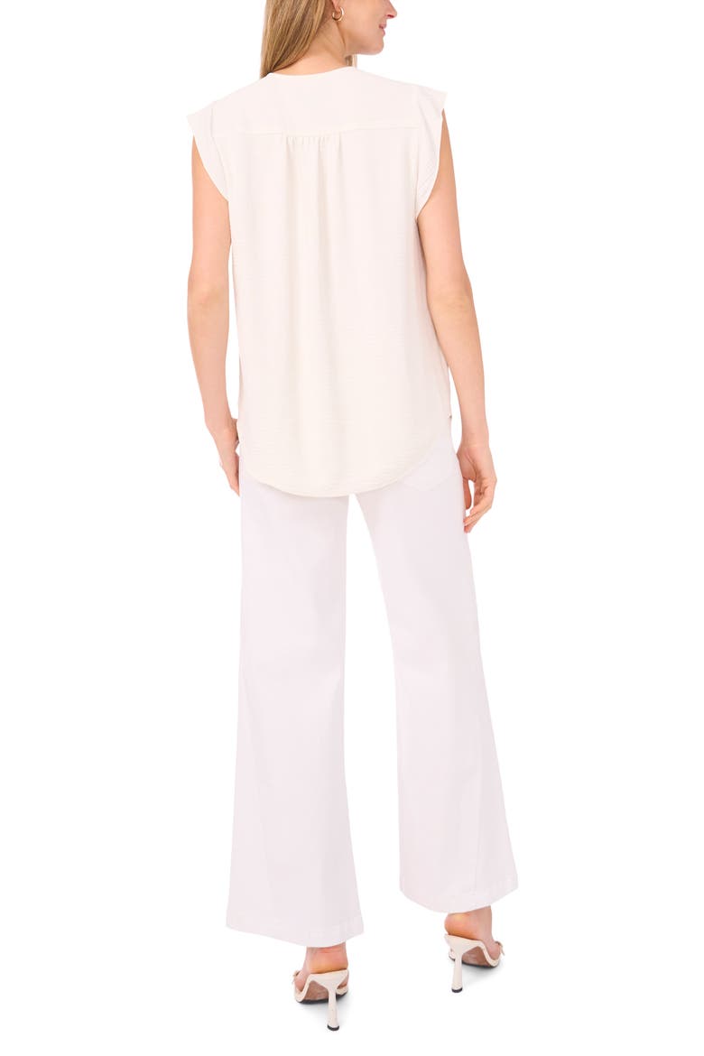 Flutter Sleeve Top, Alternate, color, NEUTRAL