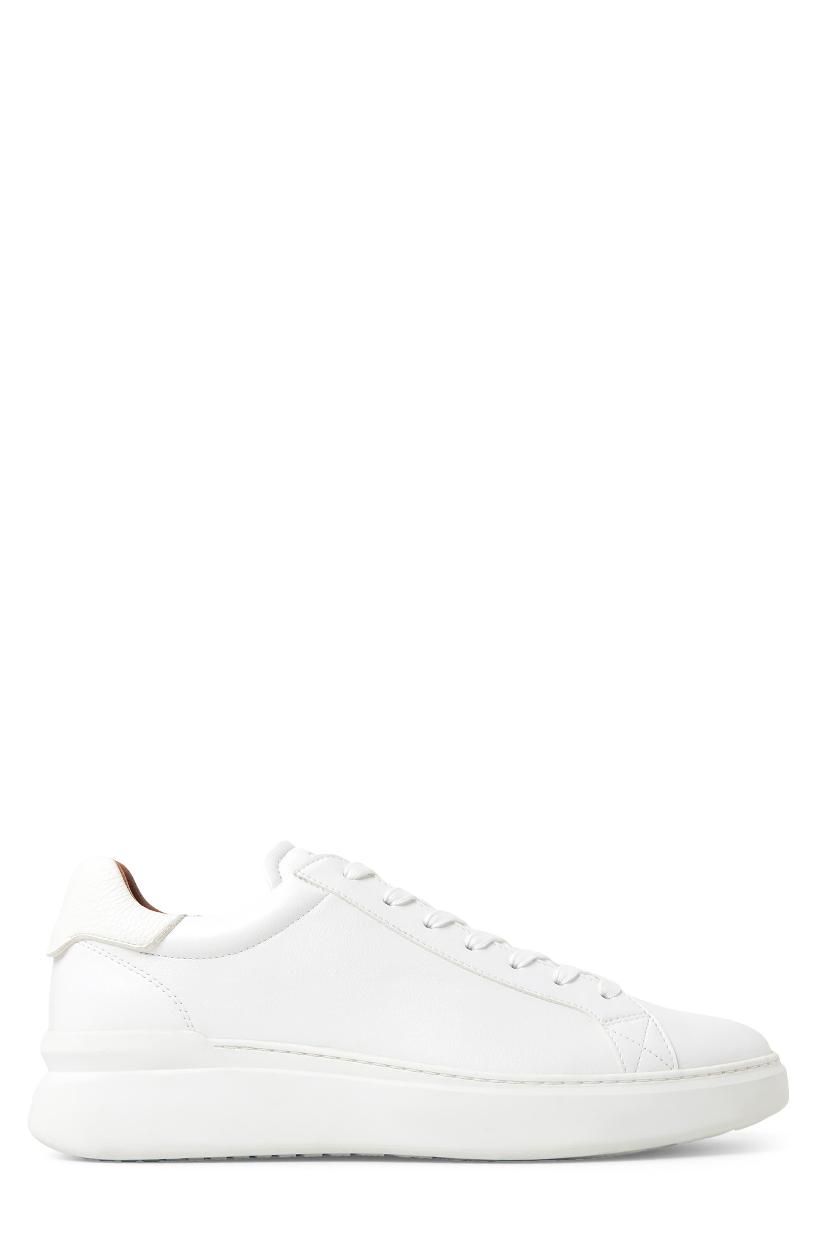Toddy Faux Leather Sneaker, Alternate, color, WHITE