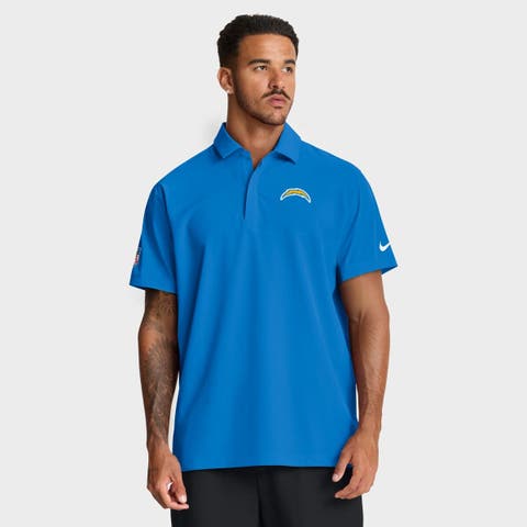 Men's Nike Powder Blue Los Angeles Chargers Sideline City Pride Woven Performance Polo