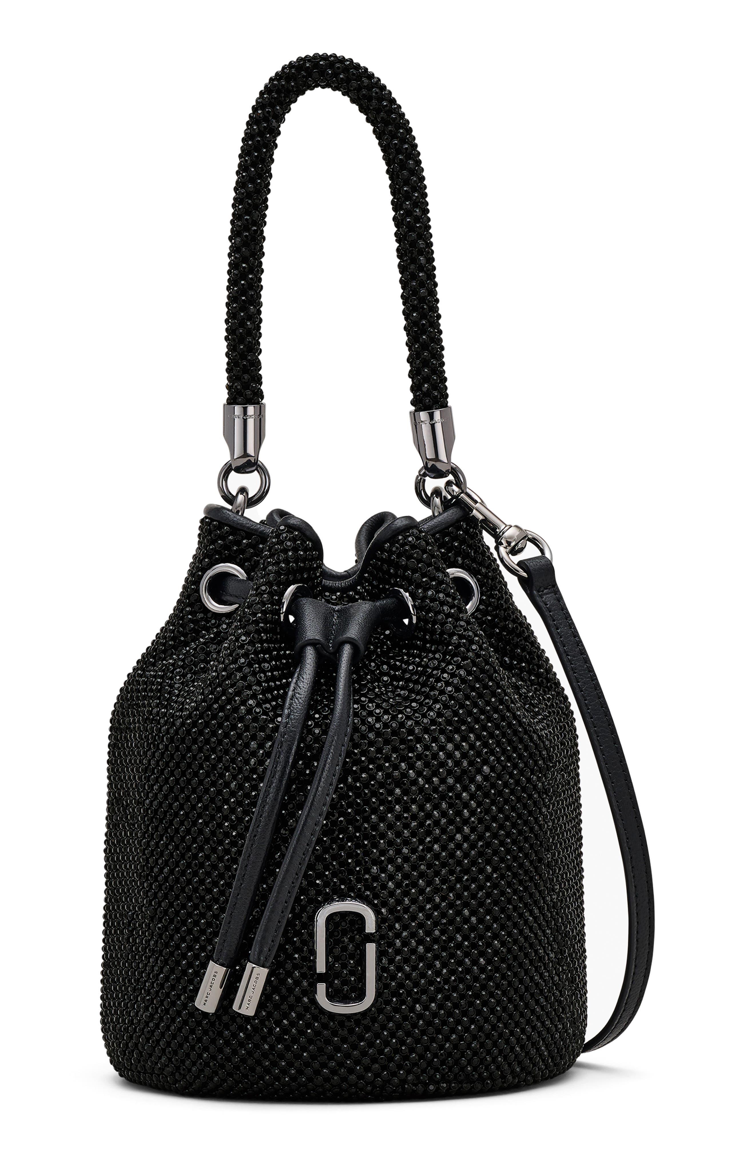 Marc Jacobs The Mini Rhinestone Bucket Bag, Main, color, 