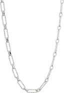 NORDSTROM RACK Textured Paperclip Chain Necklace