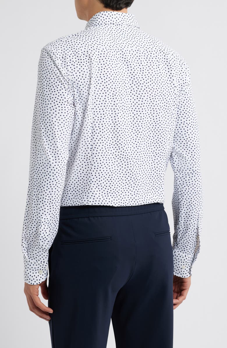 BOSS Hank Slim Fit Performance Stretch Dress Shirt, Alternate, color, Open White