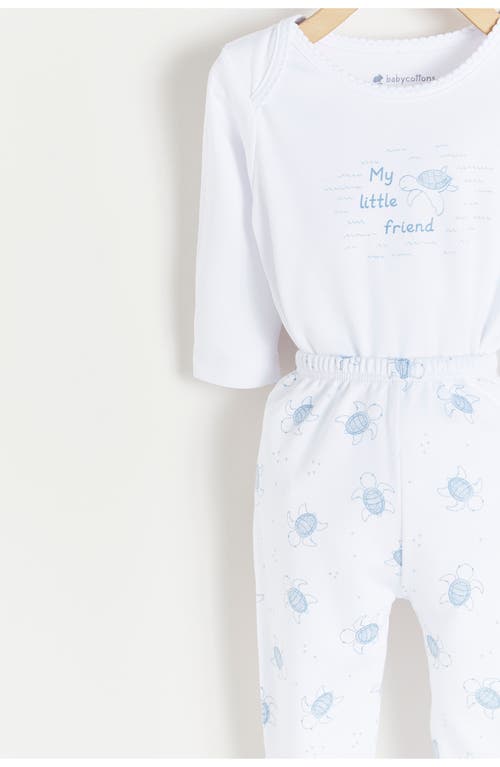 Babycottons Turtles Bodysuit & Pants Set