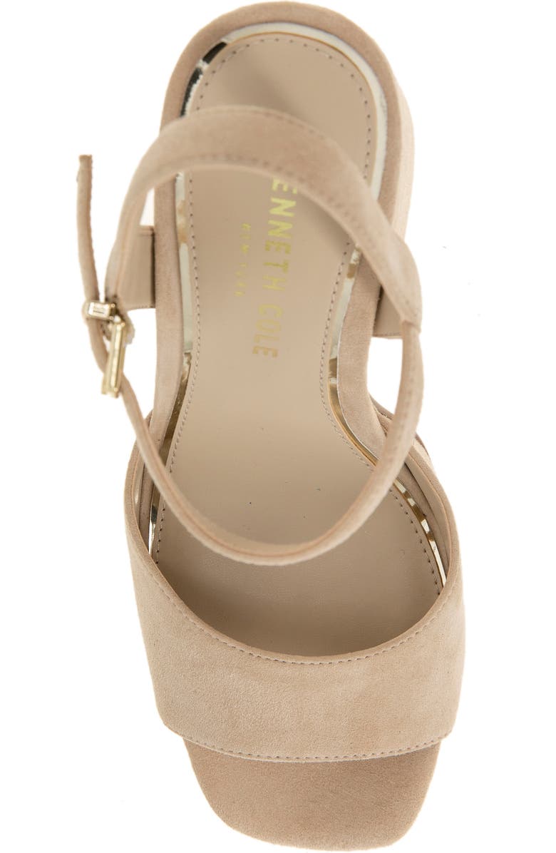 Kenneth Cole New York Dolly Platform Sandal, Alternate, color, Buff Suede