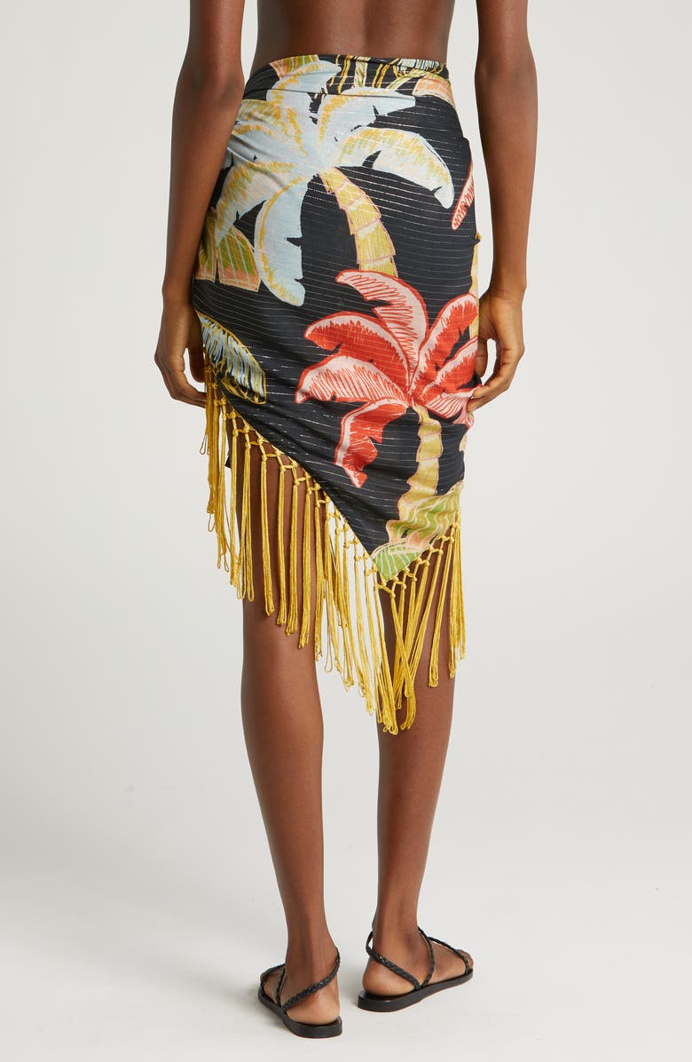 FARM Rio Coconut Night Cover-Up Skirt, Alternate, color, 