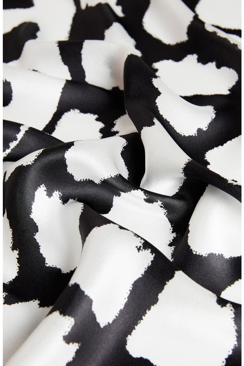 Sedaka Silk Square Scarf, Alternate, color, BLACK