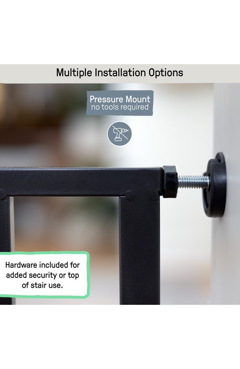 INGENUITY Thruway 60XW Series Extra Wide Safety Pet and Baby Gate, Alternate, color, Slate