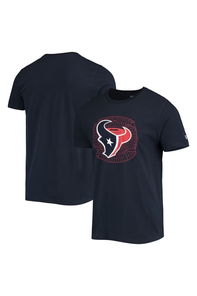 Men's New Era Navy Houston Texans Stadium T-Shirt, Main, color, Navy