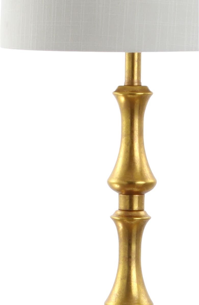 JONATHAN Y Jaxon 62.5" Traditional Glam Metal LED Floor Lamp, Gold Painting, Alternate, color, Gold Painting