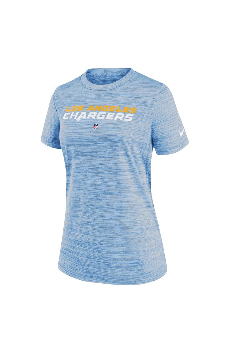 Nike Women's Nike Powder Blue Los Angeles Chargers Sideline Velocity Performance T-Shirt, Alternate, color, Powder Blue