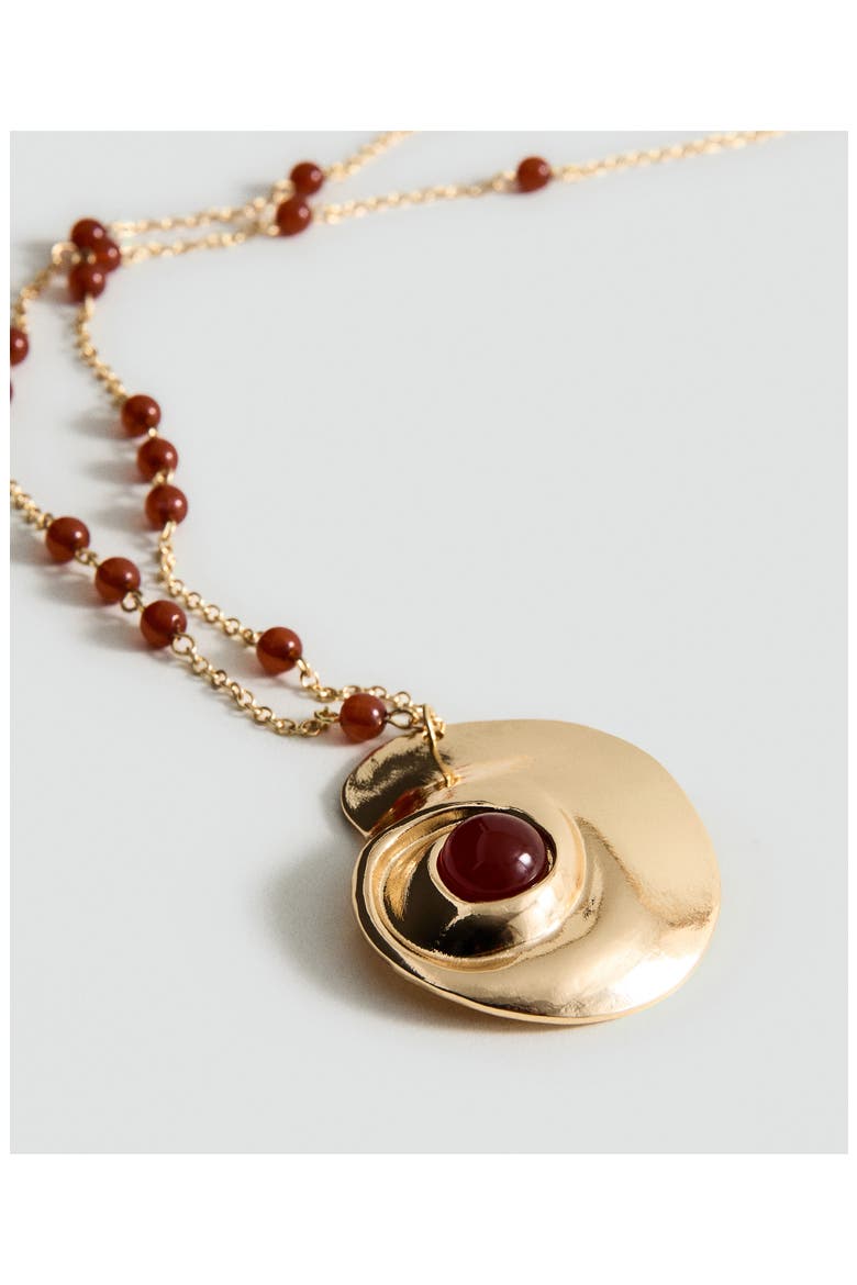 Beaded Spiral Pendant Necklace, Alternate, color, GOLD