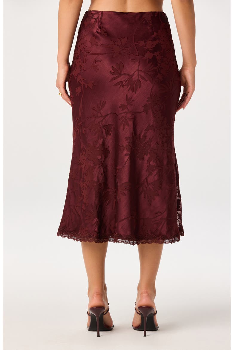 Windey Satin Midi Skirt, Alternate, color, MULBERRY