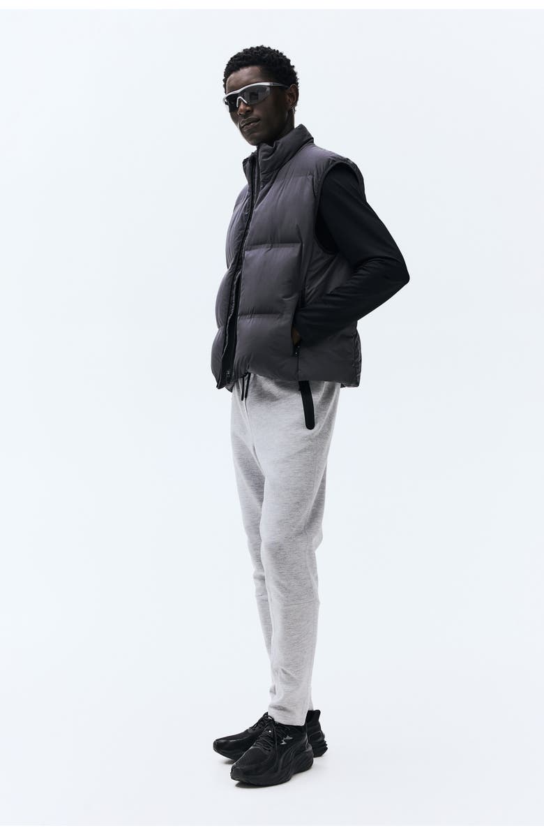 H&M Slim-fit sports joggers with drymove, Alternate, color, Light Gray Melange
