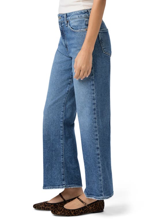 Paige Leenah High Waist Ankle Wide Leg Jeans In Blue