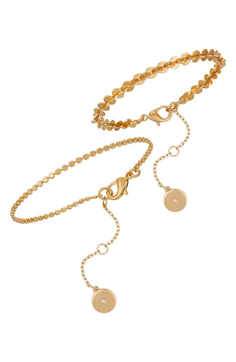 Set of 2 Mixed Chain Bracelets