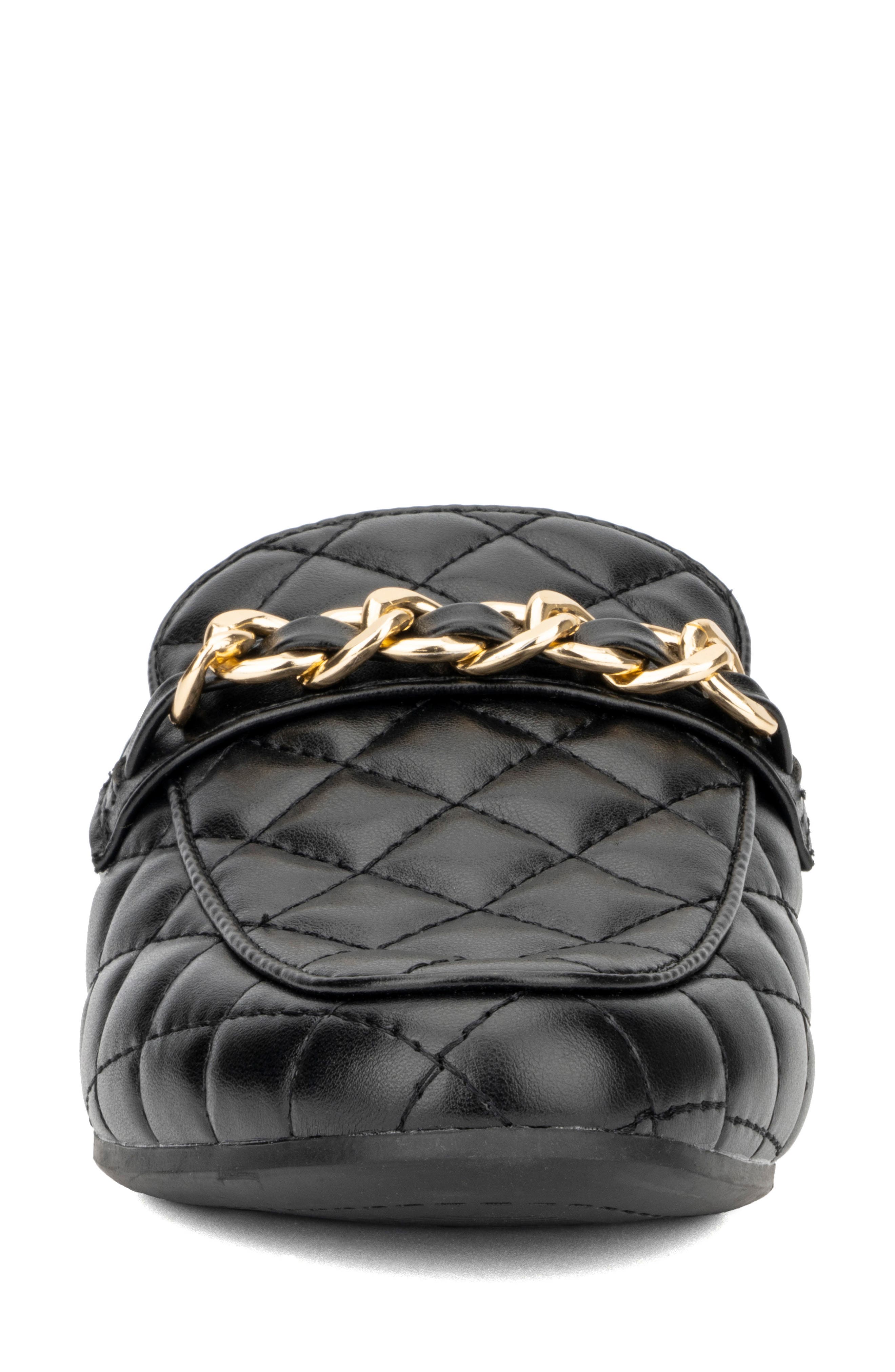OLIVIA MILLER Amaia Quilted Loafer Mule, Alternate, color, 