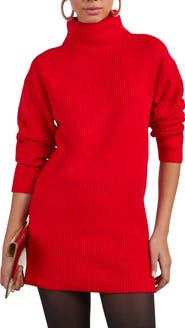 VICI Collection Uptown Turtleneck Long Sleeve Sweater Dress