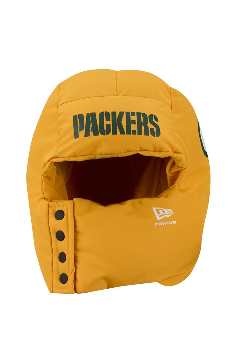 New Era Men's New Era Gold Green Bay Packers Puffer Balaclava, Alternate, color, Gold