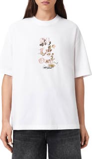 AllSaints Oneness Etta Embroidered Graphic T-Shirt
