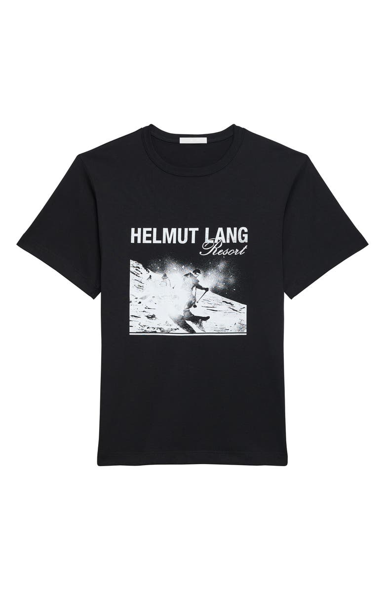 Helmut Lang Skier Graphic T-Shirt, Alternate, color, Black