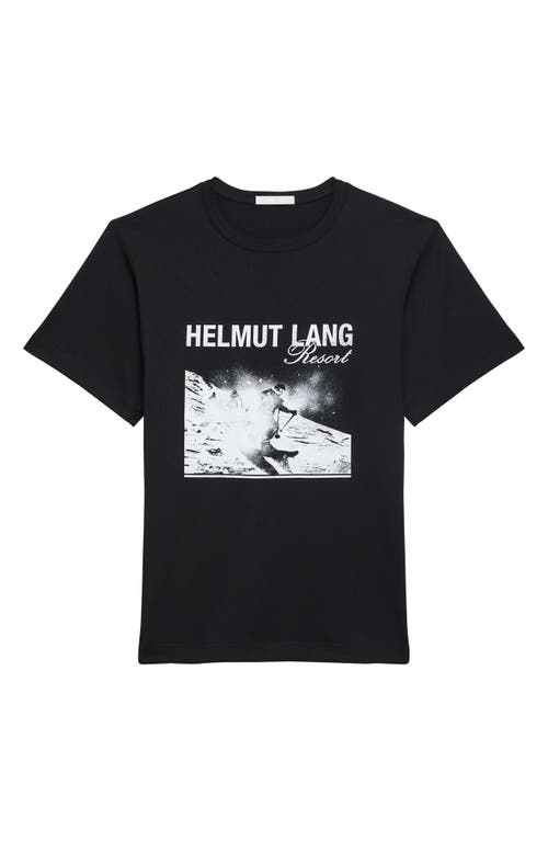 Helmut Lang Skier Graphic T-shirt In Black