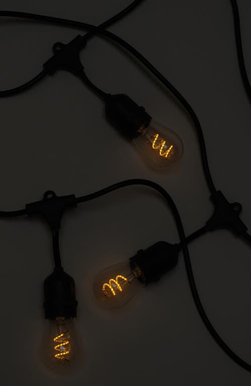 Brightech Plug-in Weatherproof Led Spiral Filament Heavy Duty Outdoor String Lights In 48 Ft 15 Bulbs | Soft White