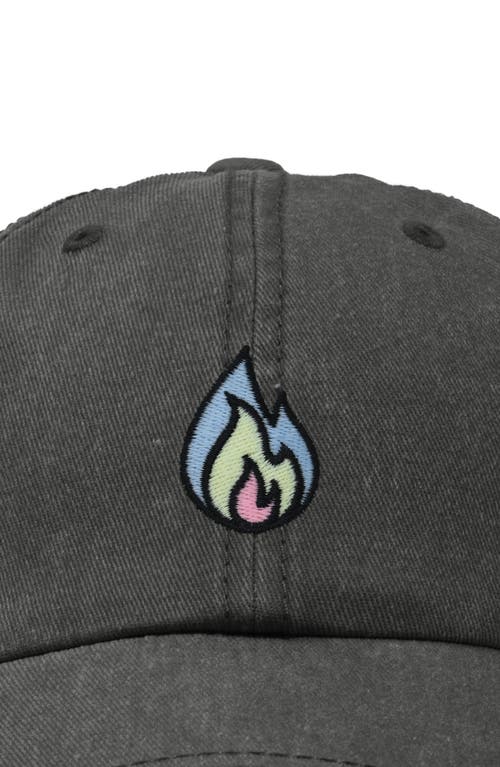 Dalix Fire Dad Hat In Washed Gray