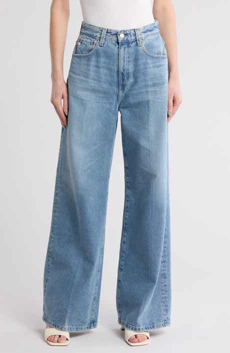 AG Deven High Waist Wide Leg Jeans