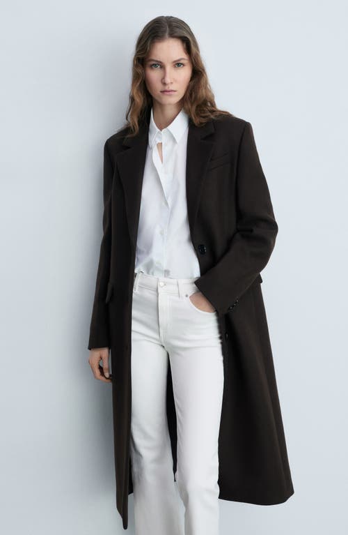Shop Mango Sienna Waxed Crop Flare Jeans In White
