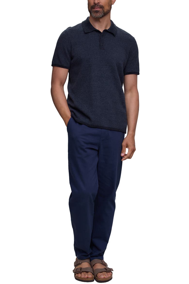 CozyChic Ultra Lite Short Sleeve Polo, Alternate, color, INDIGO-BLACK