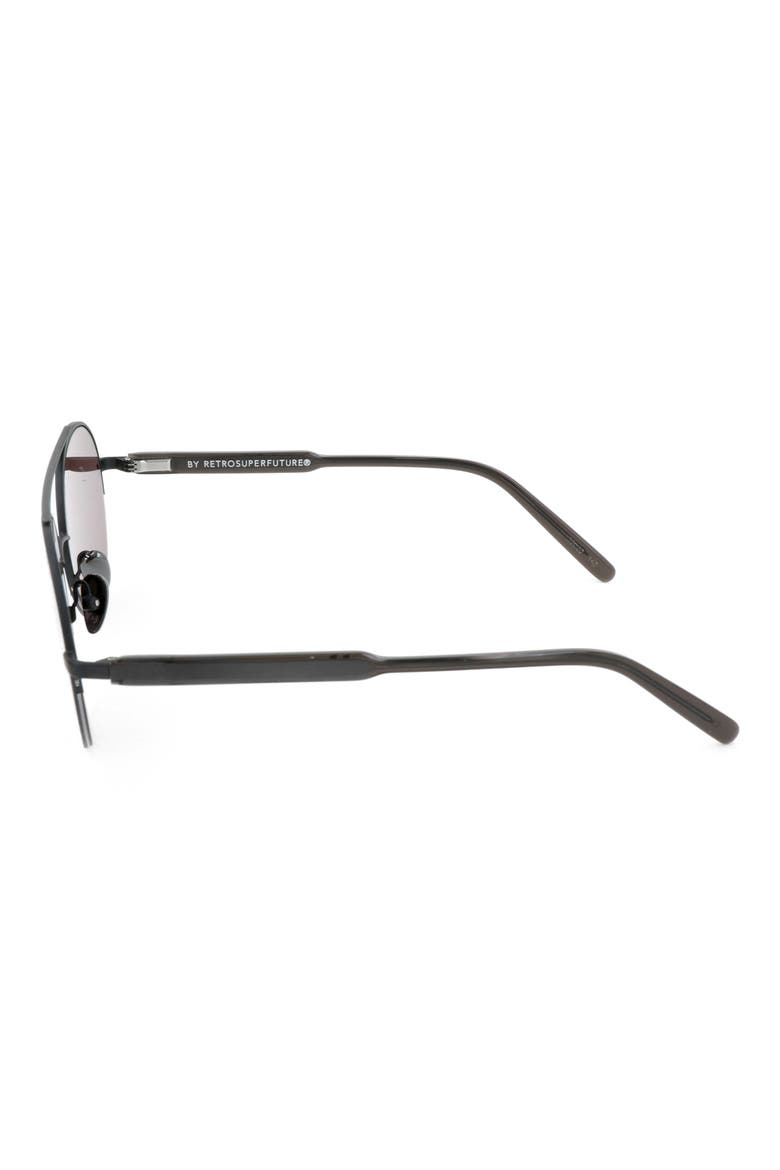 52mm Round Sunglasses, Alternate, color, BLACK
