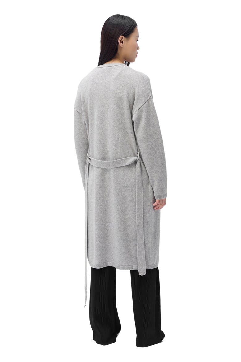 Long Maternity Cashmere Robe, Alternate, color, dawn blue