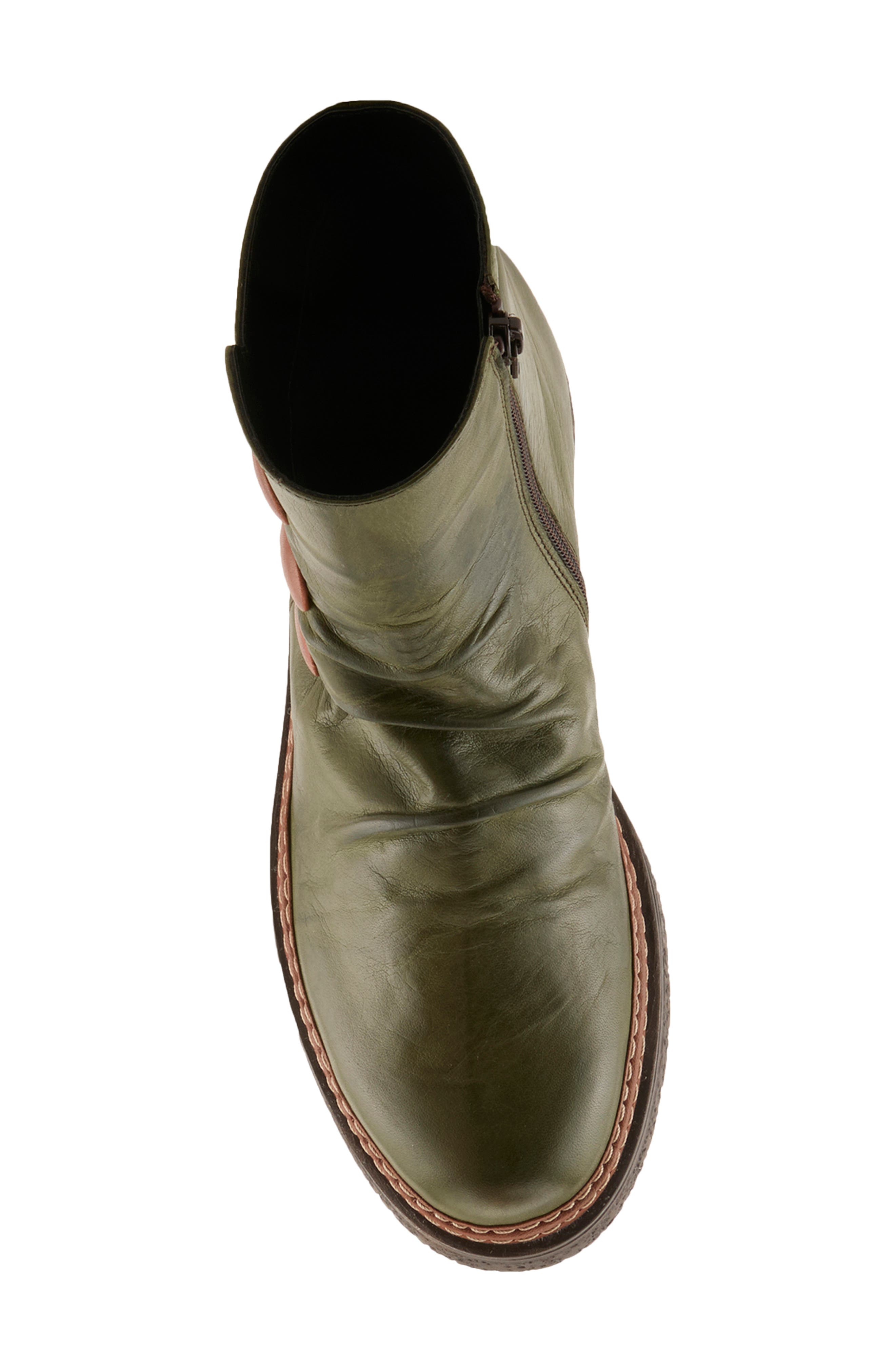 Bottina Leather Bootie, Alternate, color, OLIVE MULTI
