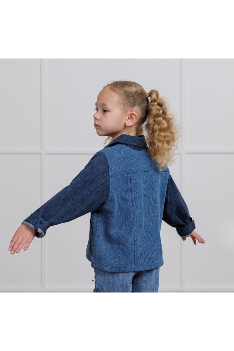 Kids' Denim Billie Chore Jacket, Alternate, color, Denim