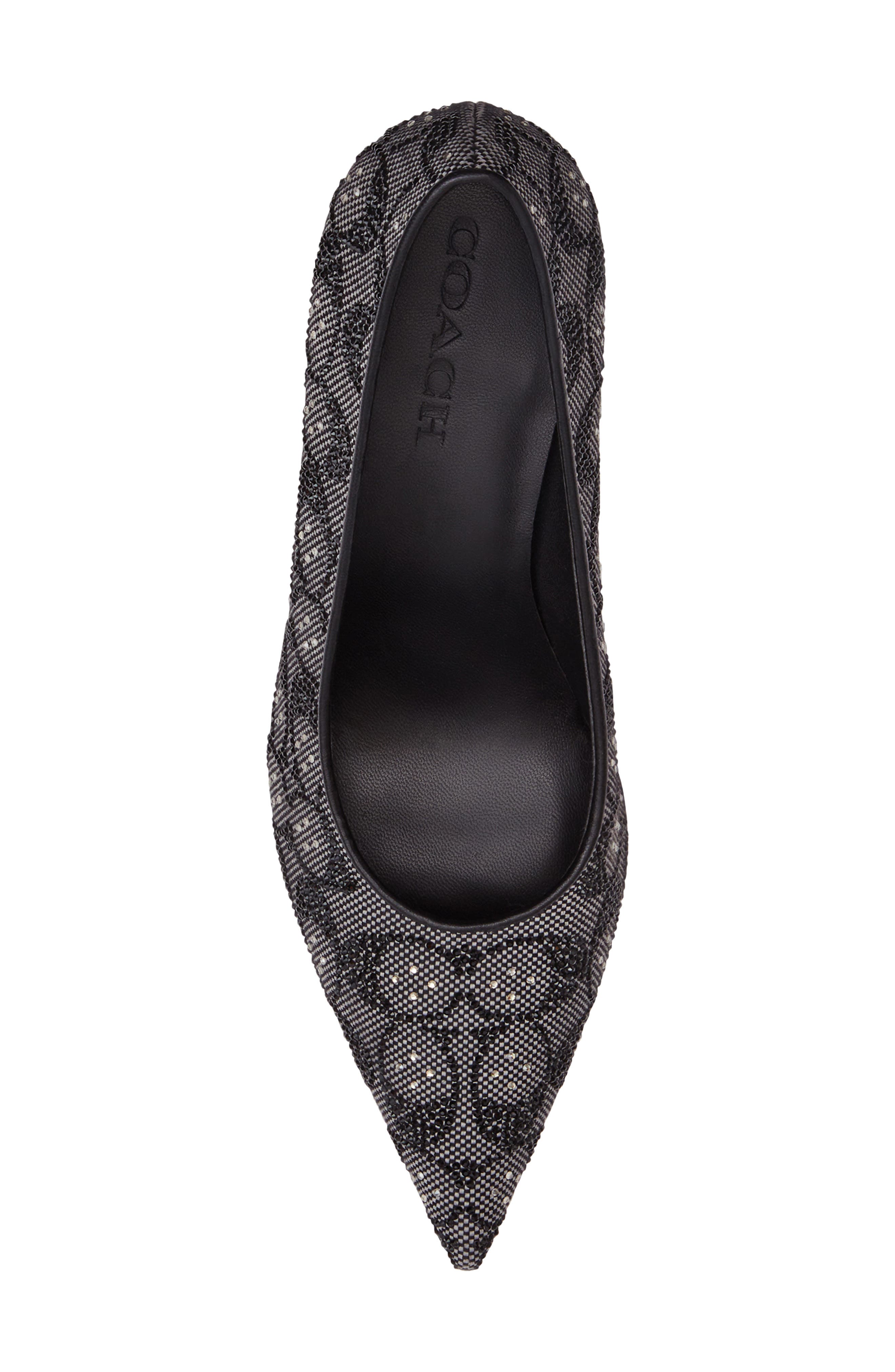 COACH Daisy Signature Crystal Jacquard Pointed Toe Pump, Alternate, color, 