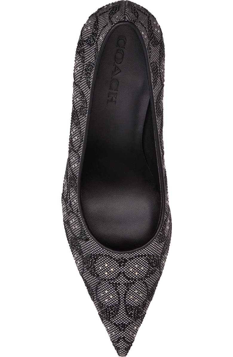 COACH Daisy Signature Crystal Jacquard Pointed Toe Pump, Alternate, color,