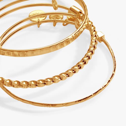 Alex And Ani Set Of 3 Delicate Bangle Bracelets