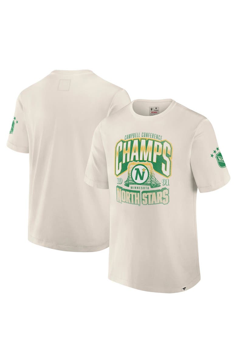 FANATICS Men's Fanatics White Minnesota North Stars Decades Collection Timeless T-Shirt, Alternate, color, White