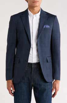 Glen Plaid Knit Sport Coat