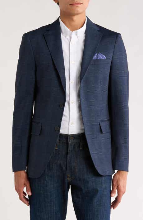 Glen Plaid Knit Sport Coat